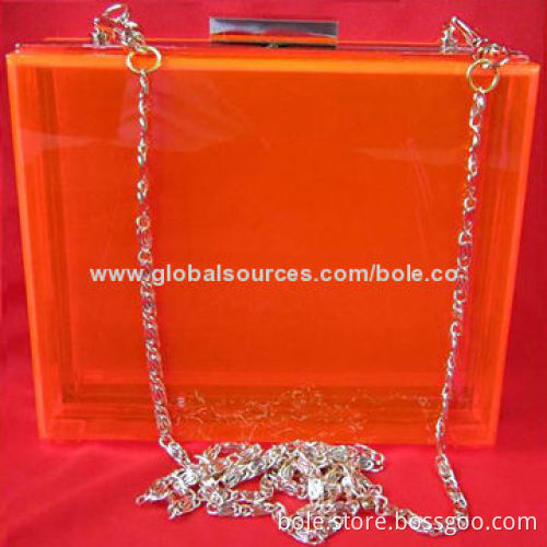 Acrylic Evening Bag, Sized 18x5x11cm, Can be Customized